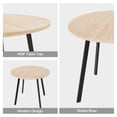 thumbnail image 4 of Ktaxon Modern Round Dining Table for 2~4, Simplistic 35.5" Kitchen Breakfast Table, Multifunctional Use Table for Small Space, Natural, 4 of 7