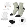 thumbnail image 5 of Fuzoiu Leaves Print Adult Socks, Crew Moisture-wicking Socks, Unisex Cushion Crew Socks,Casual Sports Ankle Socks, 5 of 7