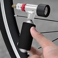 thumbnail image 1 of Bomba de bicicleta CO2 Schrader y Presta Válvula Portable Bike Tarielo Inflador de plata de plata, 1 of 7