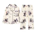 thumbnail image 5 of Ropa de dormir para niños, conjunto de ropa para el hogar similar al algodón de manga larga con cuello para niños y niñas, diseño de dibujos animados, primavera y otoño, 5 of 5