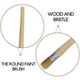 thumbnail image 3 of SOPOTUTU 2Pcs Wood Handle Painting Brush for Waxing and Furniture Restoration in Beige, 3 of 8