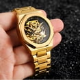 thumbnail image 4 of Forsining Reloj de Pulsera para Hombre con Eslabones de Acero Inoxidable, Dorado, 4 of 6