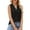 Black, variant on Vetement Femme ete 2025 Women's Hole Hollow V Neck Sleeveless Stitching Vest T Shirt Womens Tee Tops Tops for Leggings Short Sleeve Womens Long Sleeve T Shirt Foil Top Too for Women Women XL XL