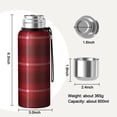 thumbnail image 7 of Christmas 20oz Stainless Steel Thermal Bottle with Tea Filter and Cup Lid, Vacuum Insulated Coffee Mug with 316L Inner Liner, Leakproof Travel Thermos for Office, Commute & Outdoor, 7 of 7