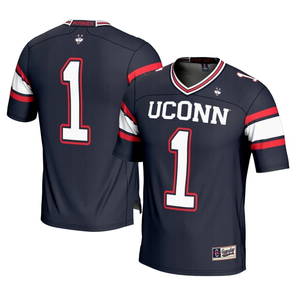 Men's GameDay Greats #1 Navy UConn Huskies Football Jersey