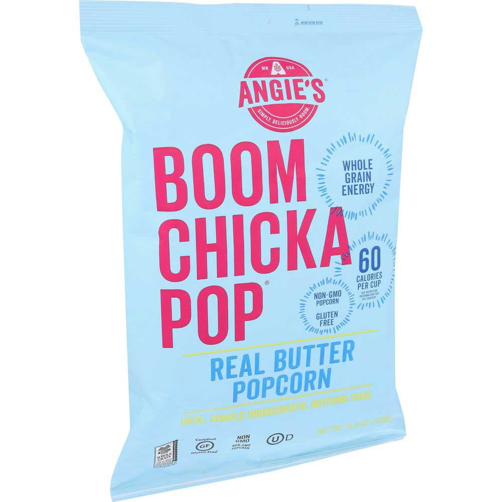 4.4 oz Boom Chicka Pop Real Butter Popcorn, Pack of 12