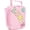 PinkWithLetter, variant on GYEUKHAM Kids Insulated Lunch Box, Mini Cooler Thermal Meal Bag with Buckle & Mesh Side Pocket, Back to School Tote for Girls & Boys,Black