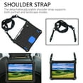 thumbnail image 3 of Kids Friendly Tablet Case for iPad mini 6th Gen 8.3" 2021, Heavy Duty Wristband Shoulder Strap Crossbody Lanyard Cover with Kickstand Military Grade Anti-Drop Shockproof Case, Black+Blue, 3 of 6
