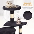 thumbnail image 4 of XF XINFENG Cat Tree 36 inch Tall Scratching Toy Activity Centre Cat Tower Cat Condo Multi-Level Furniture Scratching Posts for Indoor Cats, Dark Gray, 4 of 8