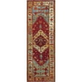 thumbnail image 3 of Unique Loom Outdoor Traditional Collection Area Rug - Vinatge (2' x 6' 1" Runner Red Green Blue/Ivory), 3 of 9