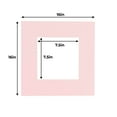 thumbnail image 2 of Soft Pink Acid Free 16x16 Picture Frame Mats with White Core Bevel Cut for 8x8 Pictures - Fits, 2 of 3