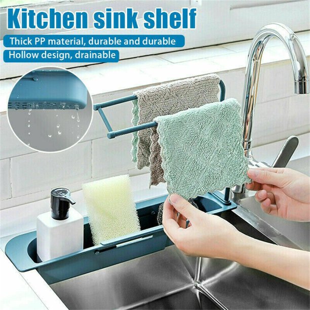 Expandable over the sink shelf