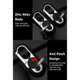 thumbnail image 4 of Cadena de Llave de Automóvil para Hombres, Buena Elasticidad de Metal de Doble Anillo Llavero Pulido Fino Resistente Al Desgaste para Las Llaves Colgantes Herramient de Bits, 4 of 7