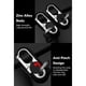 thumbnail image 4 of Cadena de Llave de Automóvil para Hombres, Buena Elasticidad de Metal de Doble Anillo Llavero Pulido Fino Resistente Al Desgaste para Las Llaves Colgantes Herramient de Bits, 4 of 7