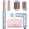 thumbnail image 1 of Hot Air Hair Multi-Styler - Juego de estilizador profesional 5 en 1 con rizadores de aire, secador de pelo, cepillo alisador concentrador para secado rápido, rizador, alisado, estuche de viaje incluid, 1 of 5