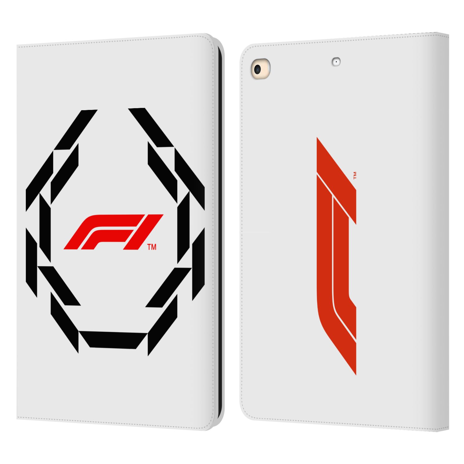 Head Case Designs Officially Licensed Formula 1 F1 Logo Graphic Leather Book Wallet Case Cover Compatible with Apple iPad 9.7 2017 / iPad 9.7 2018 - image 1 of 6