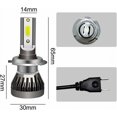 thumbnail image 2 of Bombillas LED superbrillantes, larga vida útil, para su seguridad al conducir en condiciones climáticas extremas, ventilador de refrigeración hueco tallado de bajo consumo, universal para la mayoría, 2 of 5
