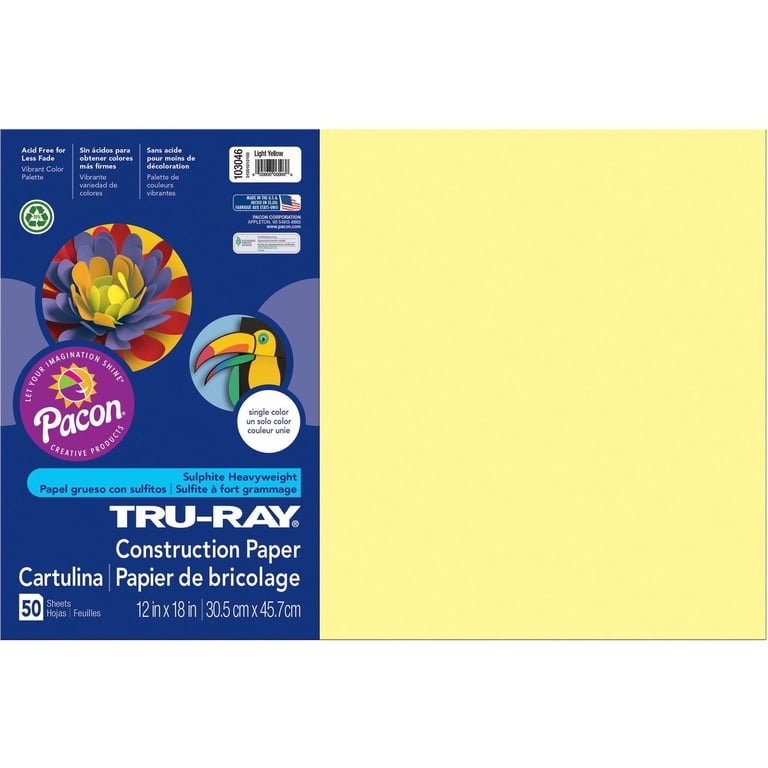 Pacon Tru-Ray Construction Paper, Bright Assorted, 50 Sheets photo 2