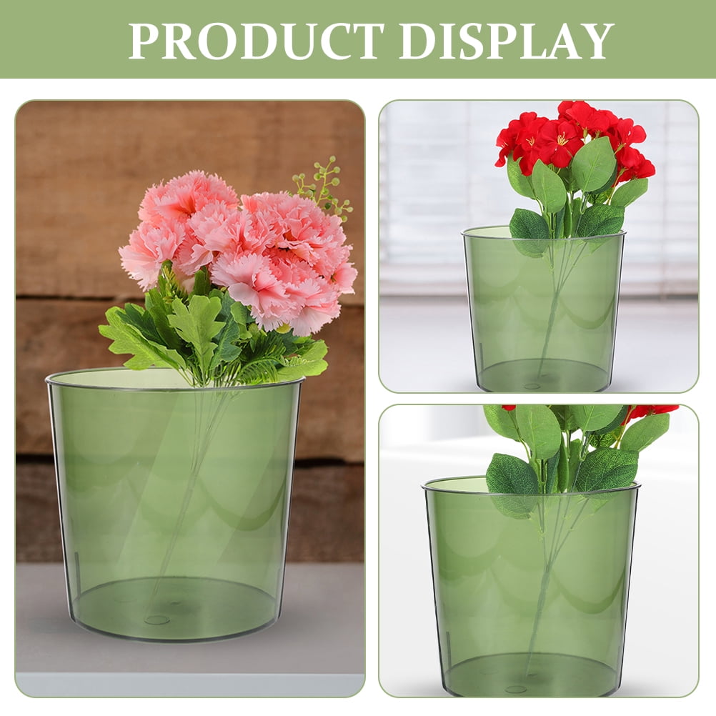 LEXSOMEO 5pcs Bouquet Flower Bucket Flower Arranging Bucket Transparent Flower Holder Storage Bucket