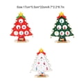 thumbnail image 4 of Wosthever Adornos para árboles de Navidad, accesorios, adorno de , decoración de madera de tamaño pequeño, regalo de Festival, decoración de Kits de decoración para fiestas Verde, 4 of 6