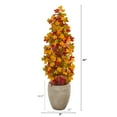 thumbnail image 2 of Nearly Natural 42in. Autumn Maple Artificial Tree in Sand Colored Planter, 2 of 3