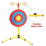 DIYMAG Archery Target Stand, Collapsible Triangle Target Stand, Stainless Steel Archery Target Stand (Yellow)