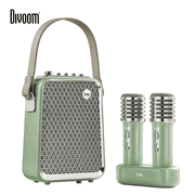 Divoom SongBird Portable Bluetooth Speaker 50W Powerful Sound with Karaoke Microphone and Voice Change Mode, Green