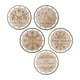 thumbnail image 1 of 6 adornos navideños de macramé, manualidades de madera, discos redondos para bodas y fiestas. Conjunto F, 1 of 9
