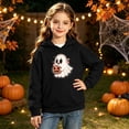 thumbnail image 5 of Unisex Boys Girls Fashion Print Hoodies Long Sleeves Hooded Pullover Sweatshirt Fall Winter Halloween Top Clothes Black 7-8 Years, 5 of 7
