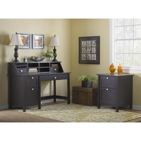 Bush Furniture Broadview Computer Desk Office Suite in Espresso