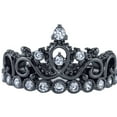 thumbnail image 3 of Sterling Silver Princess Crown Ring (Black Rhodium Plated), 3 of 5