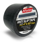 XFasten Anti Slip Traction Tape, Black, Outdoor and Waterproof, 4-Inches x 60-Foot