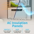 thumbnail image 4 of Breeze Stop Surround Insulation Side Panels White for Window AC Unit Indoor Air Conditioner Cover for Winter and Summer ( Fits 36" - 40" Wide Window), 4 of 5