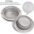thumbnail image 2 of Juego de 2 coladores para fregadero de cocina, colador de desagüe de acero inoxidable con mango elevable, diámetro exterior 11 cm x altura 2 cm, 2 of 5