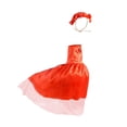 thumbnail image 4 of Traje de ganso de porche Vestido de novia Falda de encaje decorativa Accesorios Tocado Césped Rojo, 4 of 8
