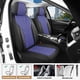 thumbnail image 2 of Fundas para asientos de coche CAROMOP Luxury, de piel sintética, azul, juego de 5 asientos, 2 of 8