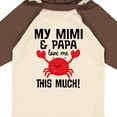thumbnail image 4 of Inktastic Mimi and Papa Love Me Crab Boys or Girls Long Sleeve Baby Bodysuit, 4 of 5