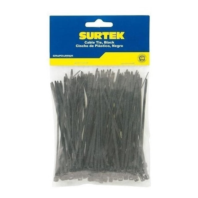 Cincho Plástico 150 X 3.6mm 50 Piezas Negro 114205 Surtek