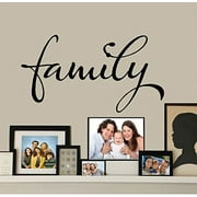 Decal ~ FAMILY ~ WALL DECAL, HOME DECOR 12" X 22"