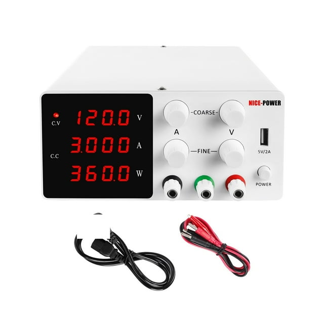 7 Modes 120-V 3A Banc d'Alimentation Réglable Mini Banc d'Alimentation Numérique Commutation de Source Alimentation de Labo CC Entrée 220-V 50Hz