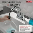 thumbnail image 2 of Delta Broadmoor Two-Handle Centerset Pull-Down Bathroom Faucet - 25765LF-PD - Chrome, 2 of 7