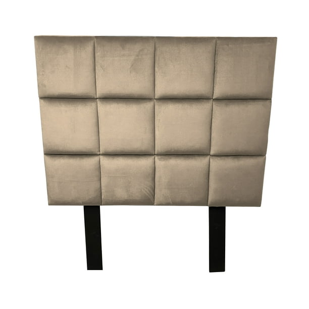 Cabecera El Bazar Store Cuadrum Individual Terciopelo Beige
