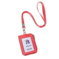 thumbnail image 5 of Badge Holder – Genuine Leather ID Holder with Zipper Pocket and Nylon Lanyard – Perfect for Badges, Cards, and More, 5 of 5