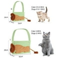 thumbnail image 2 of CSChome Cat Bag Lion-Shaped Dog Canvas Large Capacity Escape-proof Pet Shoulder Carrying, 2 of 7