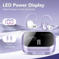 thumbnail image 5 of 120H Wireless Earbuds, 4.7g Lightweight, IPX7 Waterproof, Deep Bass 2.0, Secure Over-Ear Fit for Running & Sports(Purple), 5 of 7