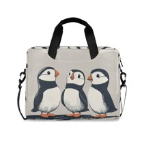 FORMRS 16" Laptop Sleeve Bag Carrying Case with Handle Travel Shoulder Briefcase, Cute Puffin