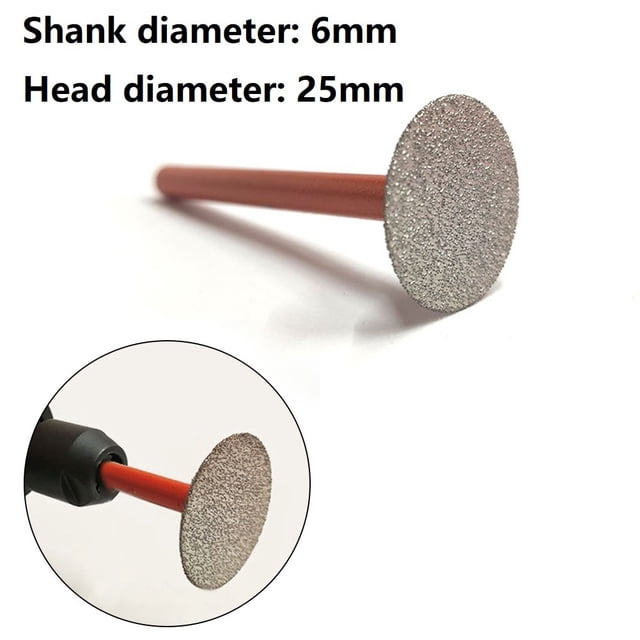 Grinding Head Mounted Points 8-30mm Cutter Head Stone Jade Carving Tools 6x25