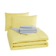 thumbnail image 3 of Mainstays 7 Piece Reversible Bed in a Bag Comforter Set with Sheets, Yellow, Queen, 3 of 6