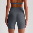 thumbnail image 7 of IWRICH Women's Biker Shorts with Pockets High Waist Yoga Shorts Running Gym Workout Leggings Grey XL, 7 of 7