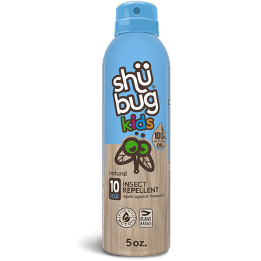 Shubug Kids Natural Insect Repellent, 100% Natural Oil, Daily Mosquito Repellent Moisturizer, 5oz. Kids Bug Spray